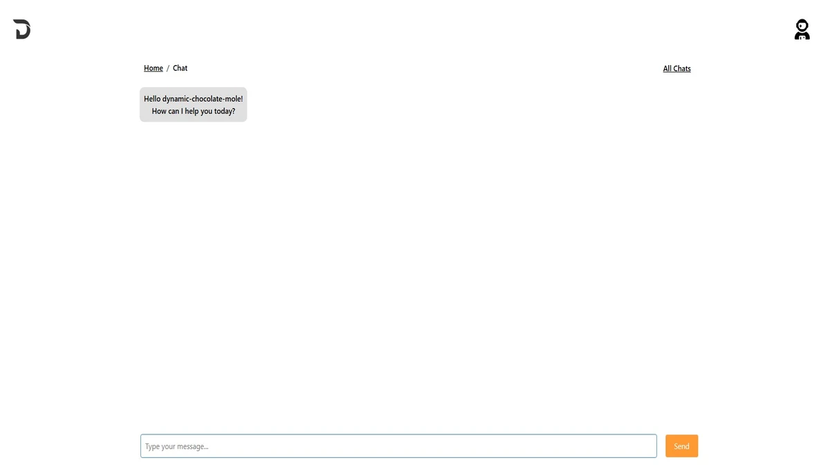 AI assistant chat page on doctrina ai