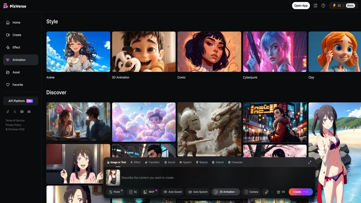 animate image to video convertor on pixverse ai