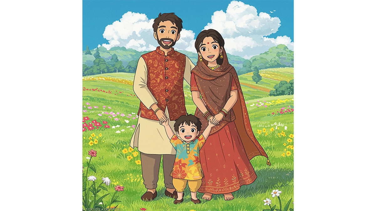 family pic with ghibli style image generator