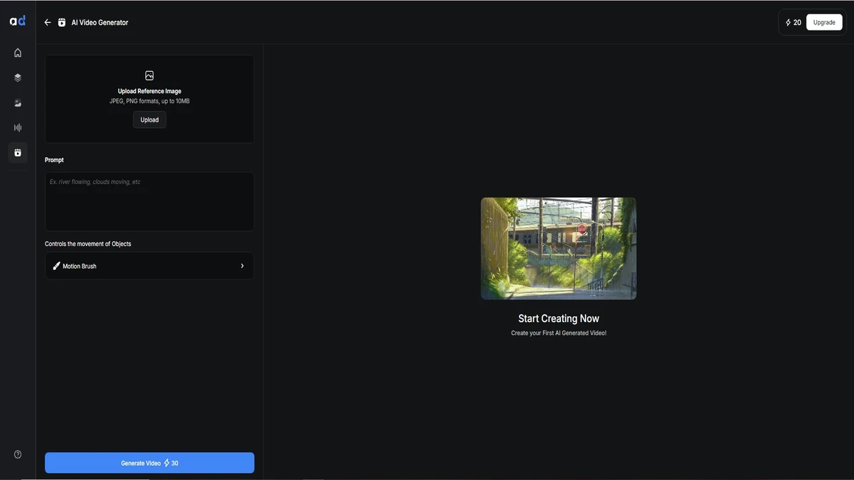 AI video animation feature on autodraft ai