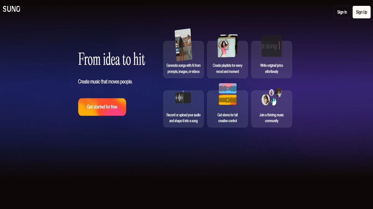 Featured of suno ai music