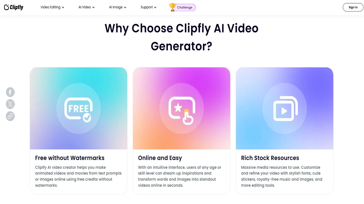 Features of clipfly