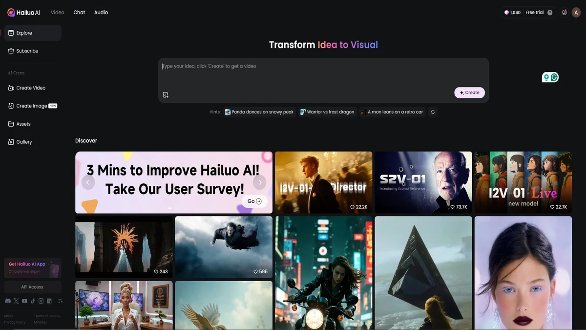 Getting started with hailuo ai video generator