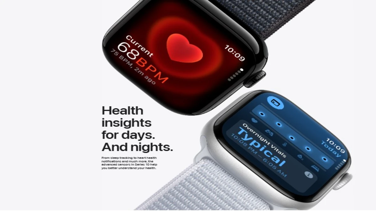 Health tracking in apple watch series 10