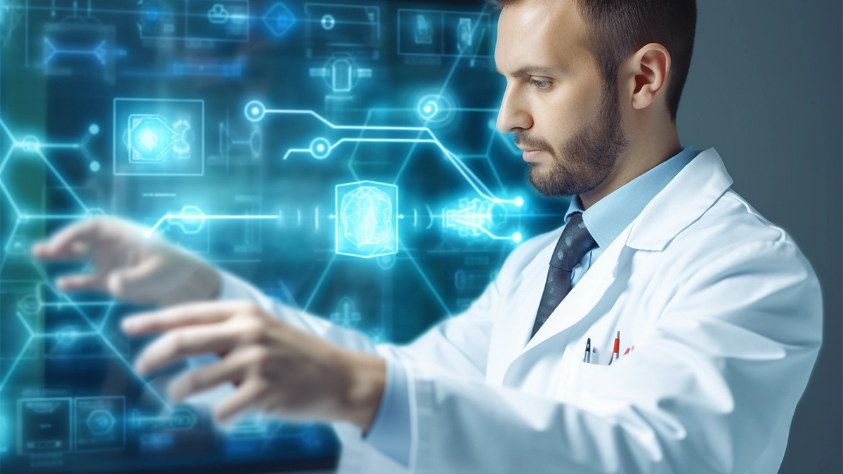 Scientist operating wheonx tech panel