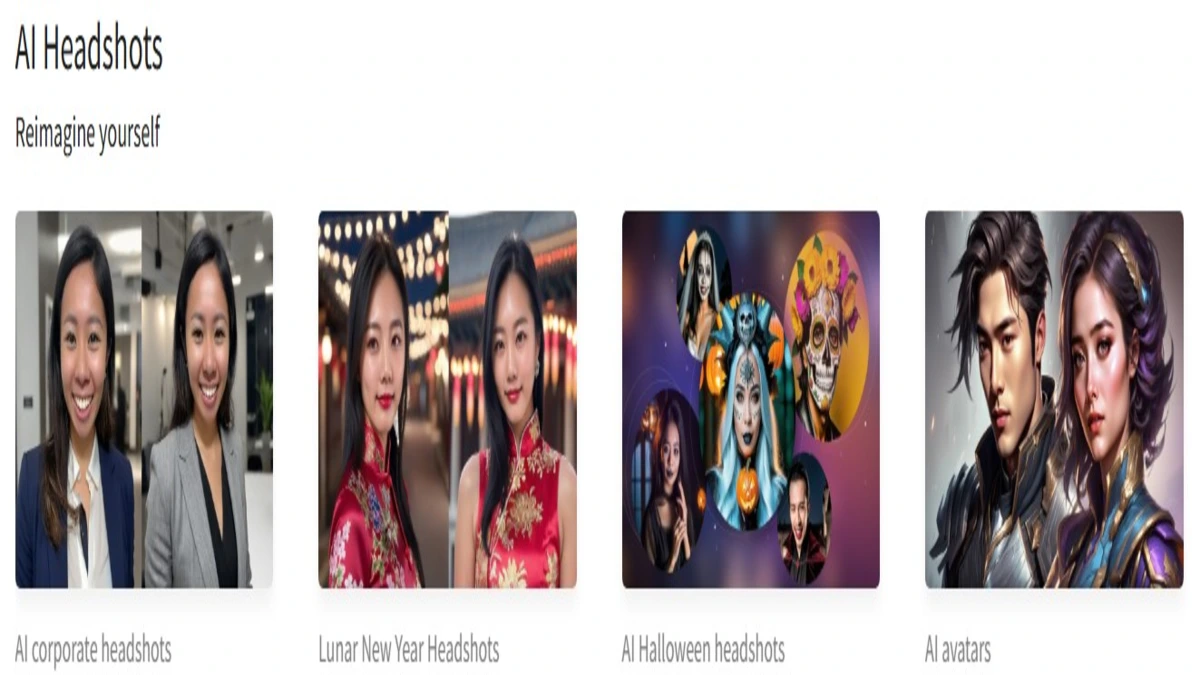 different headshot generators in hotpot ai