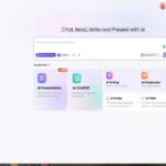 homepage interface of pop ai with dashboard