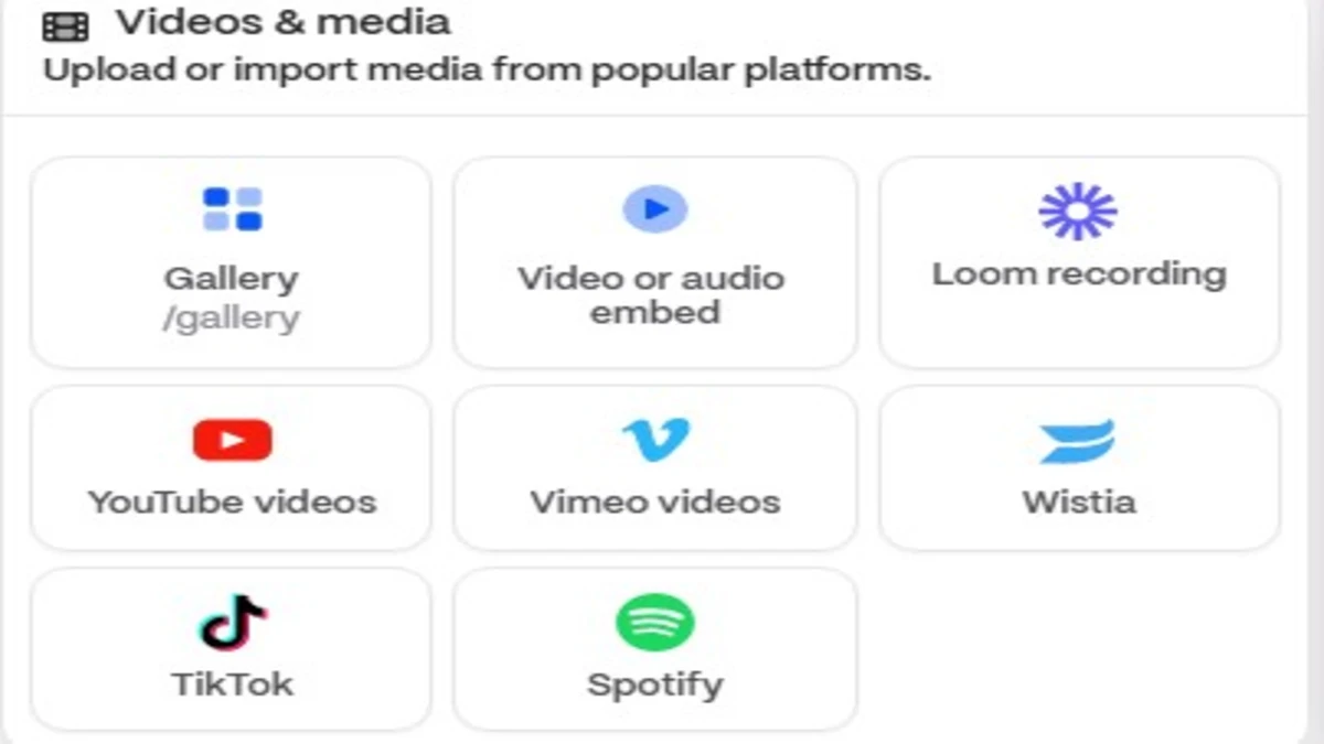media and video integration in gamma ai ppt