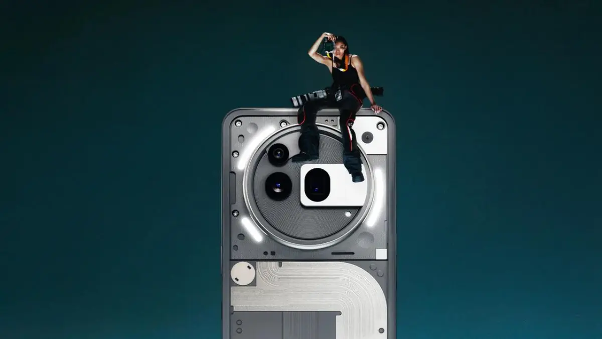 nothing phone 3a pro with a camera setup