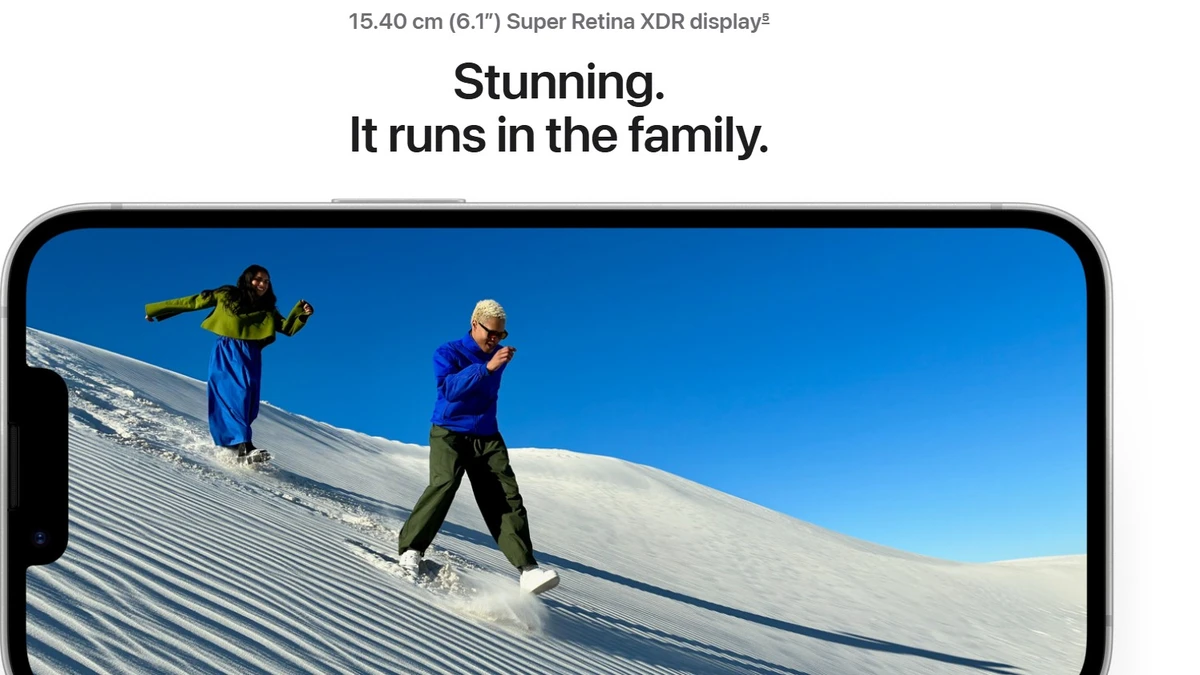 screen and display specifics of iphone 16e