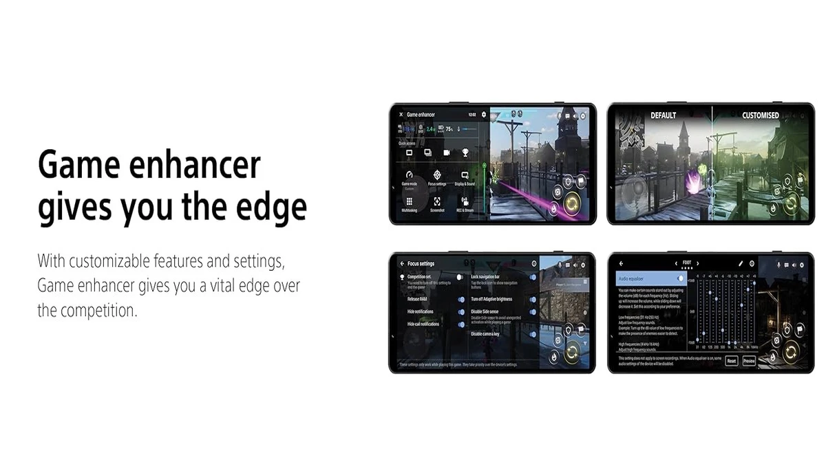 sony xperia 1 vi game enhancer setting display