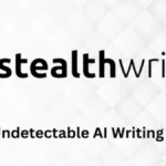 stealth ai logo with homepage interface
