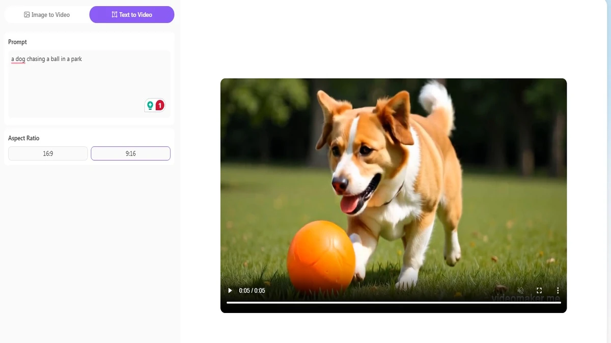 text to video generator feature on haiper ai