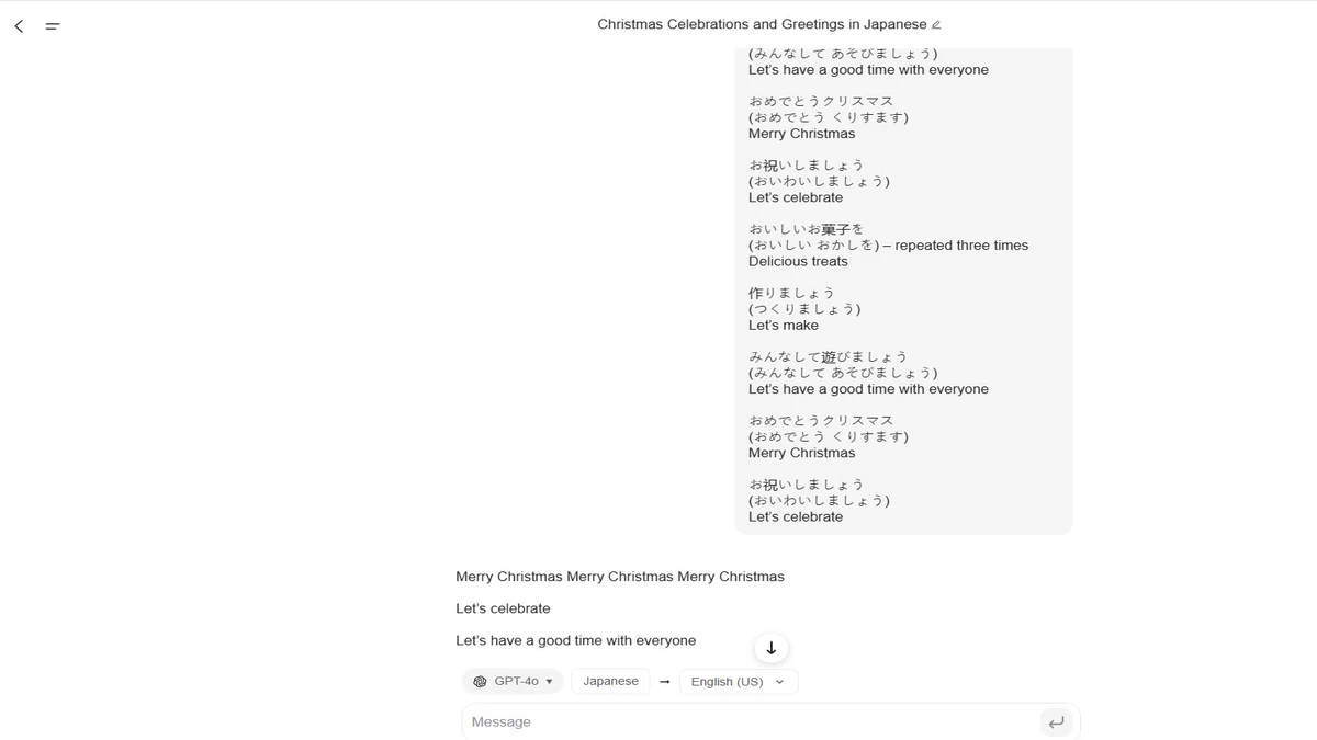 translation feature examp;e with result on genspark ai