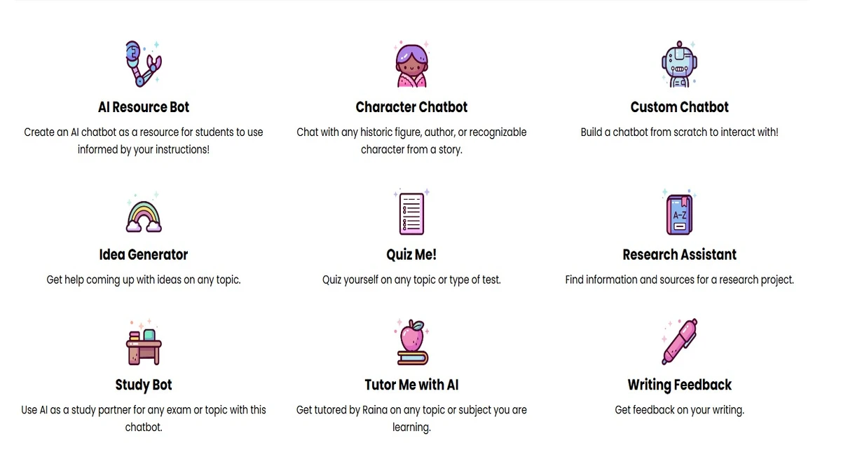 various tools for students on magic school ai