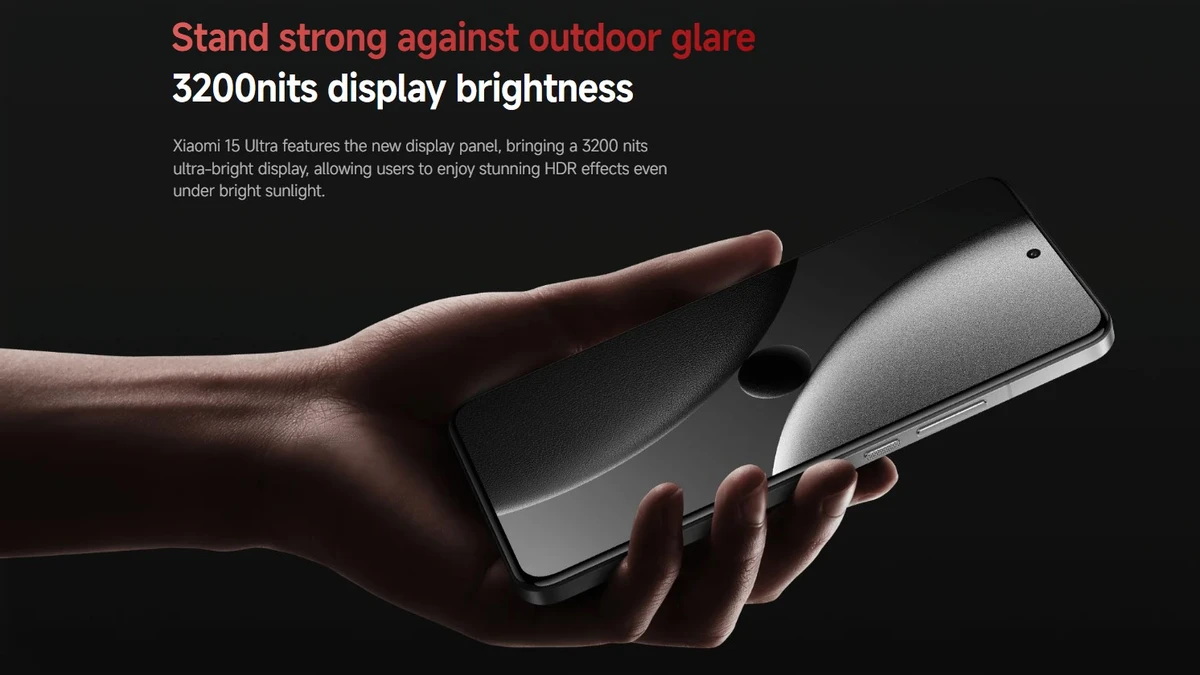 xiaomi 15 ultra display