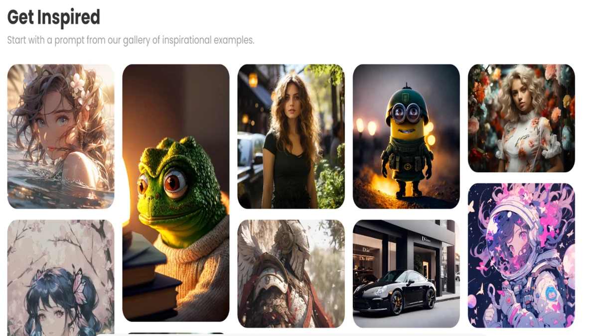 Generate images of imgcreator ai by using prompts
