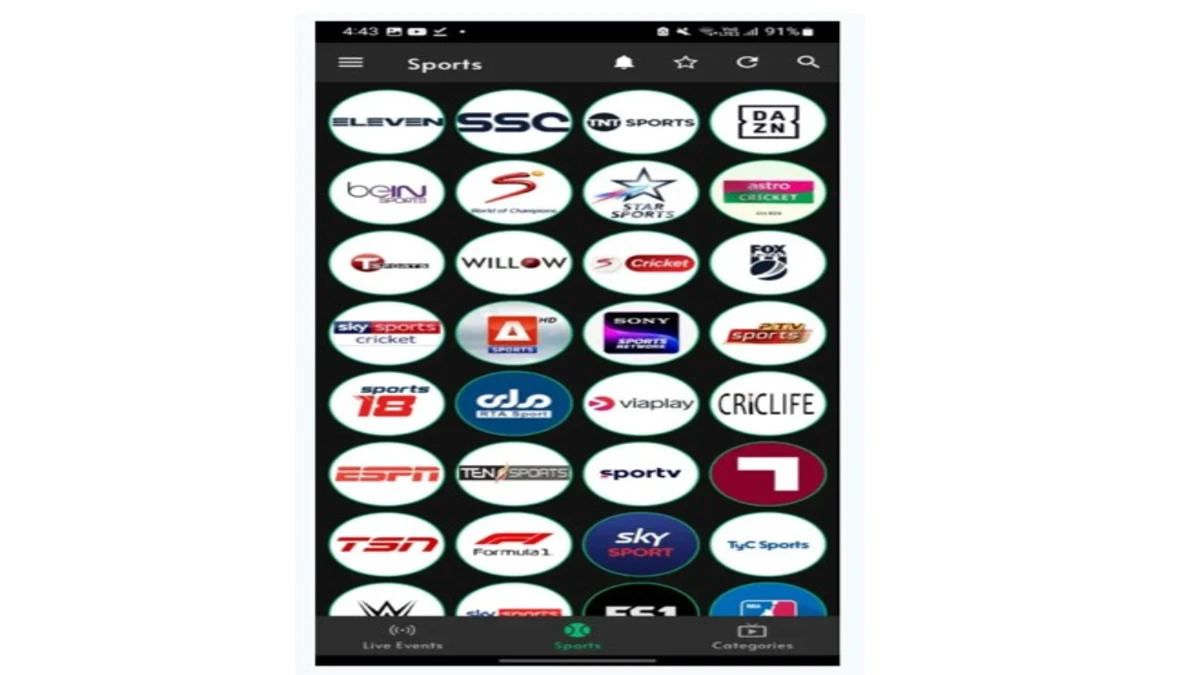 cricfy tv channels