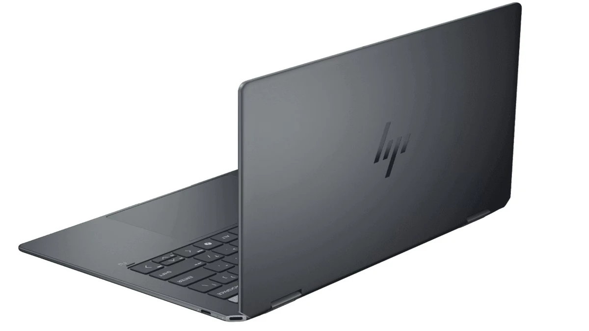Black color hp omnibook laptop