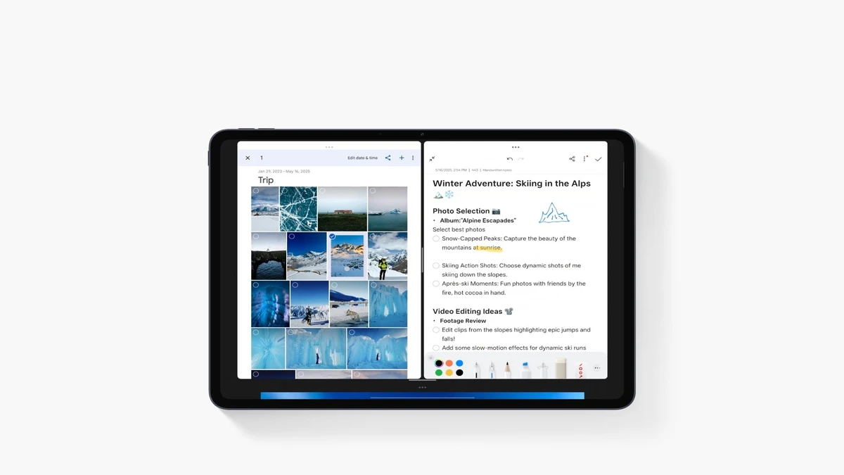 Multitasking Display of oneplus pad 3