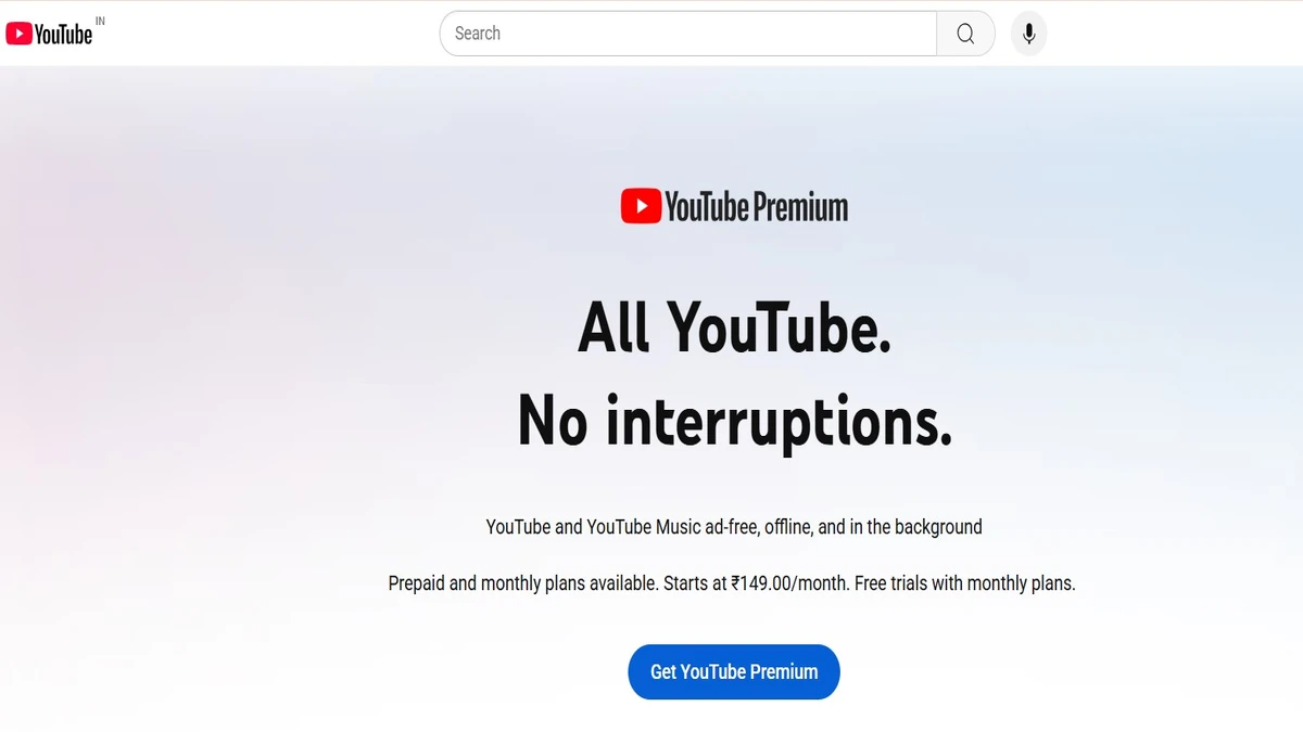 premium option for youtube video download