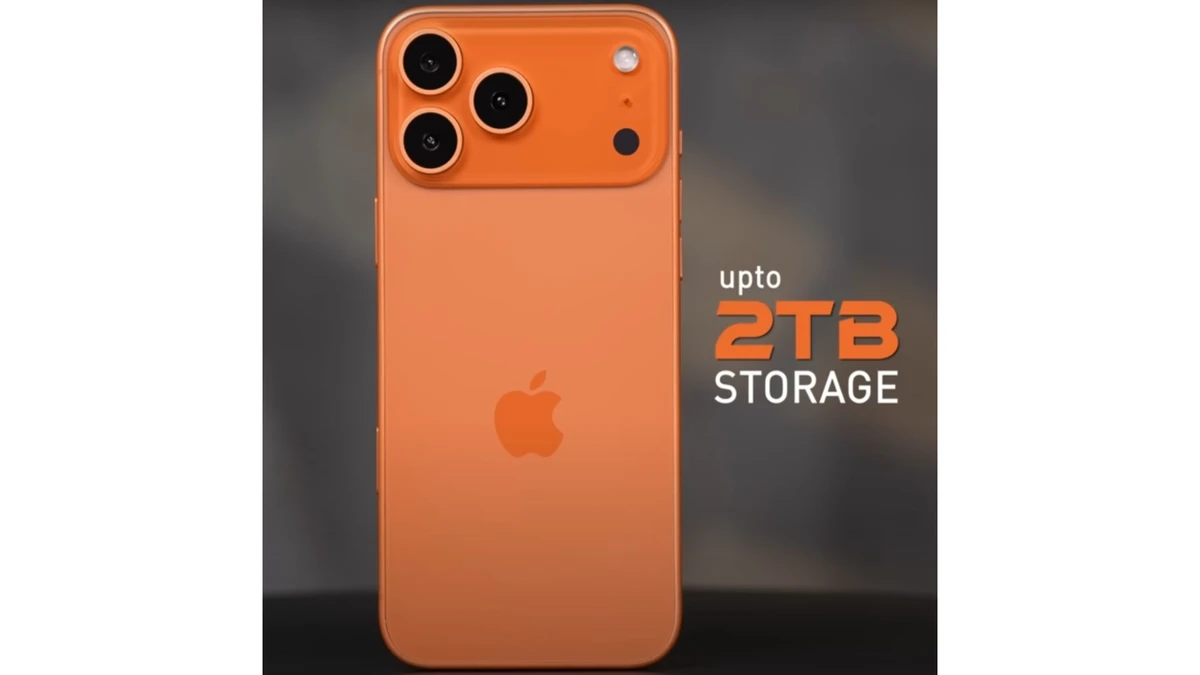storage and RAM details of apple iphone 17 pro max