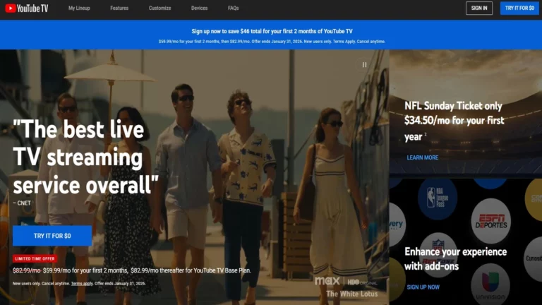 Enjoy youtube tv free trial for 30 Days or 3 Months – Here’s How