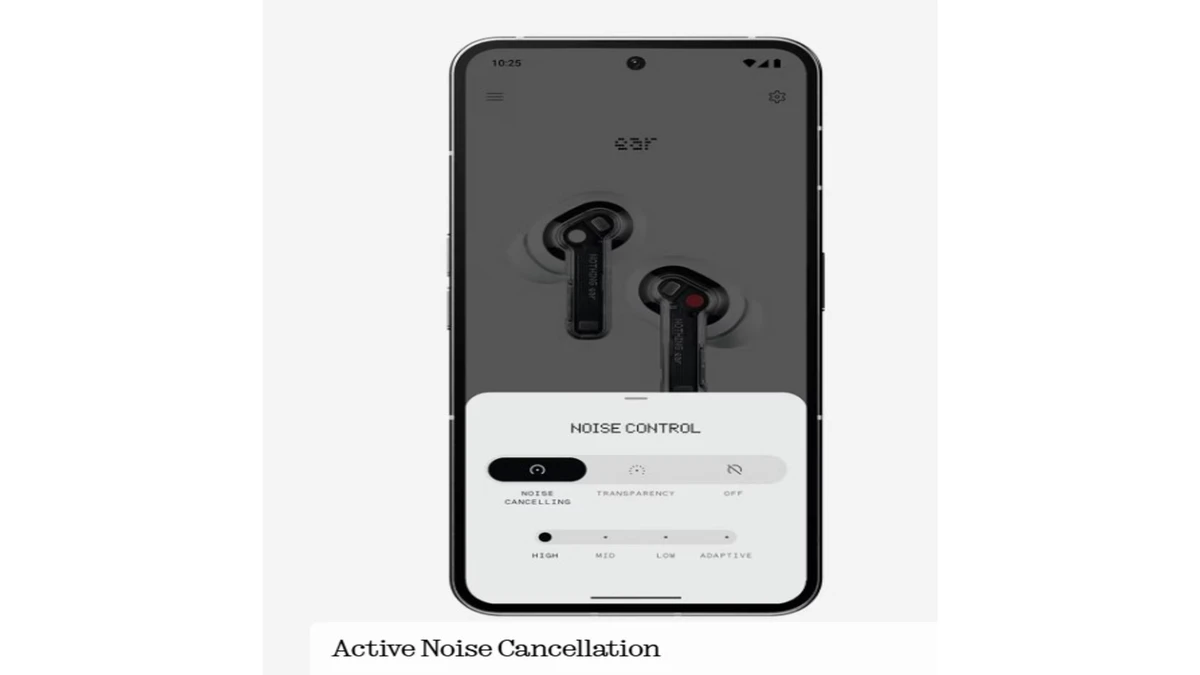 ANC feature and audio quality of nothing ear
