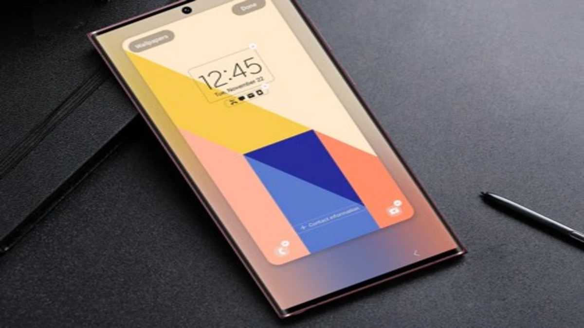 Customize screens with one ui home