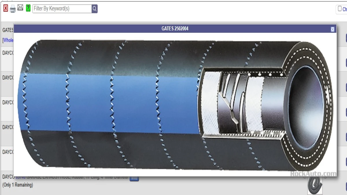 rockauto Exhaust Hose