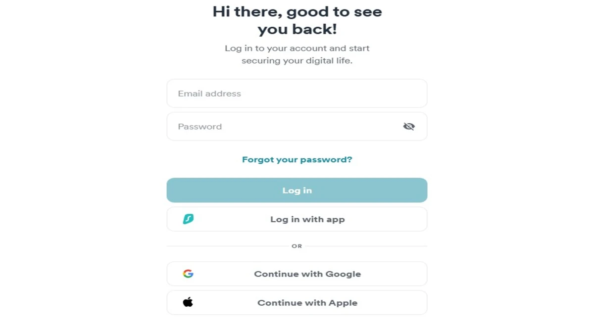 step by step guide for surfshark login