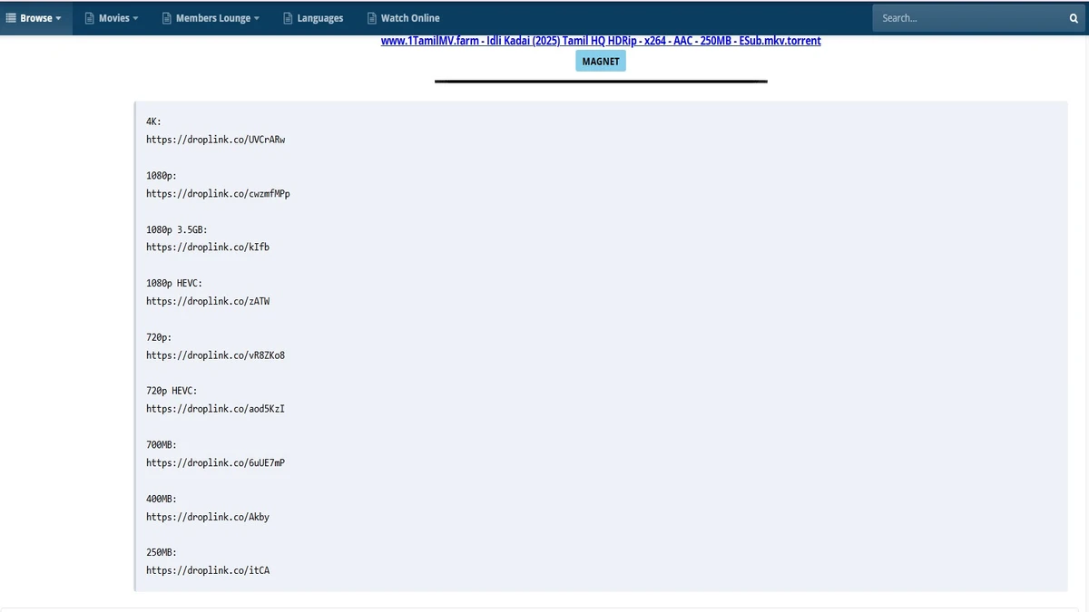 1tamilmv movies download options