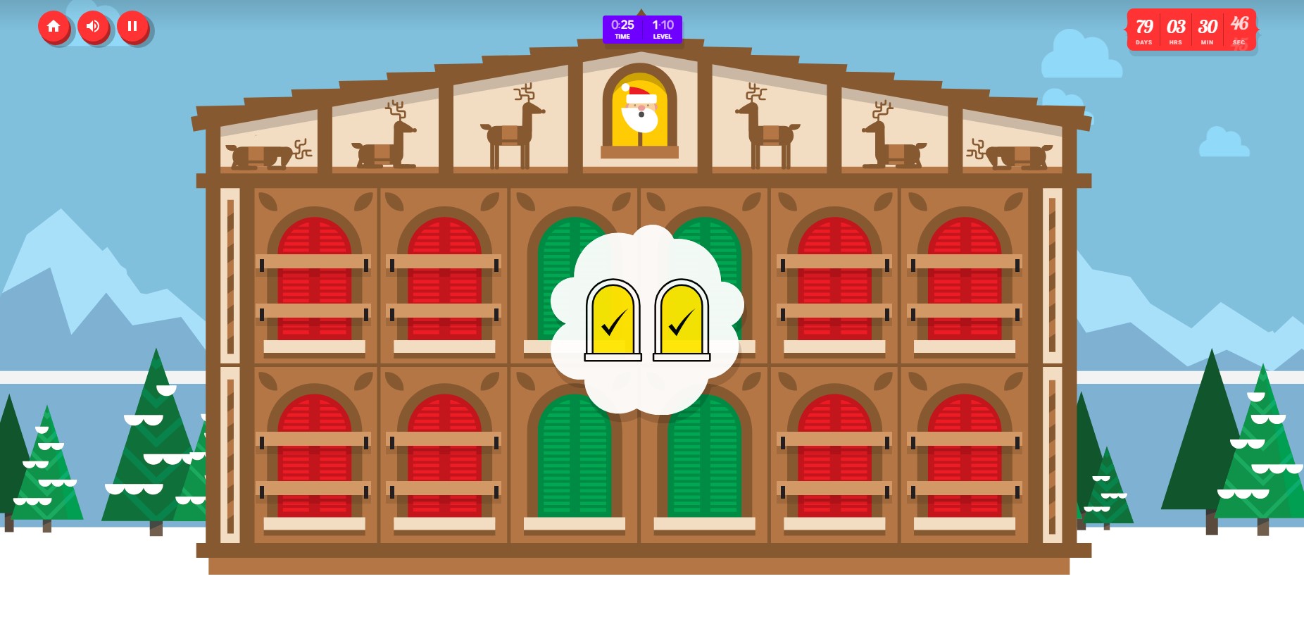 santa tracker google memory game