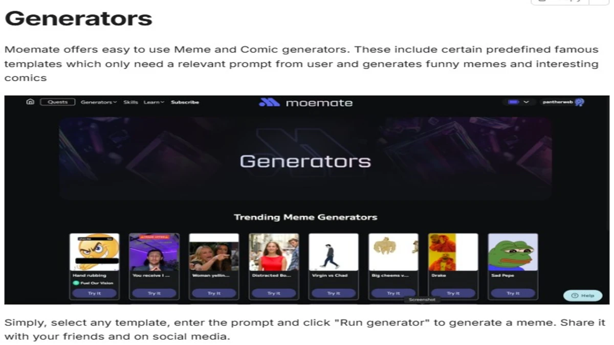 various features of moemate ai