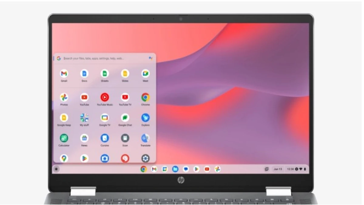 Chrome OS running for hp chromebook
