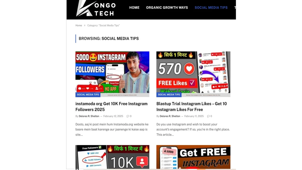 Social media tips of kongo tech