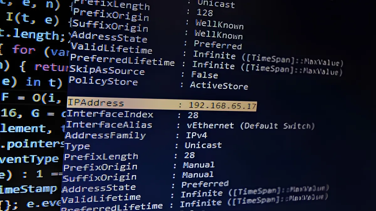 local IP address for web proxy in proxiyum