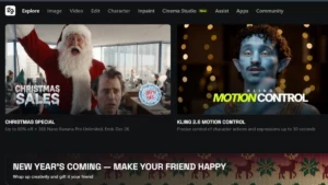 higgsfield ai homepage desktop