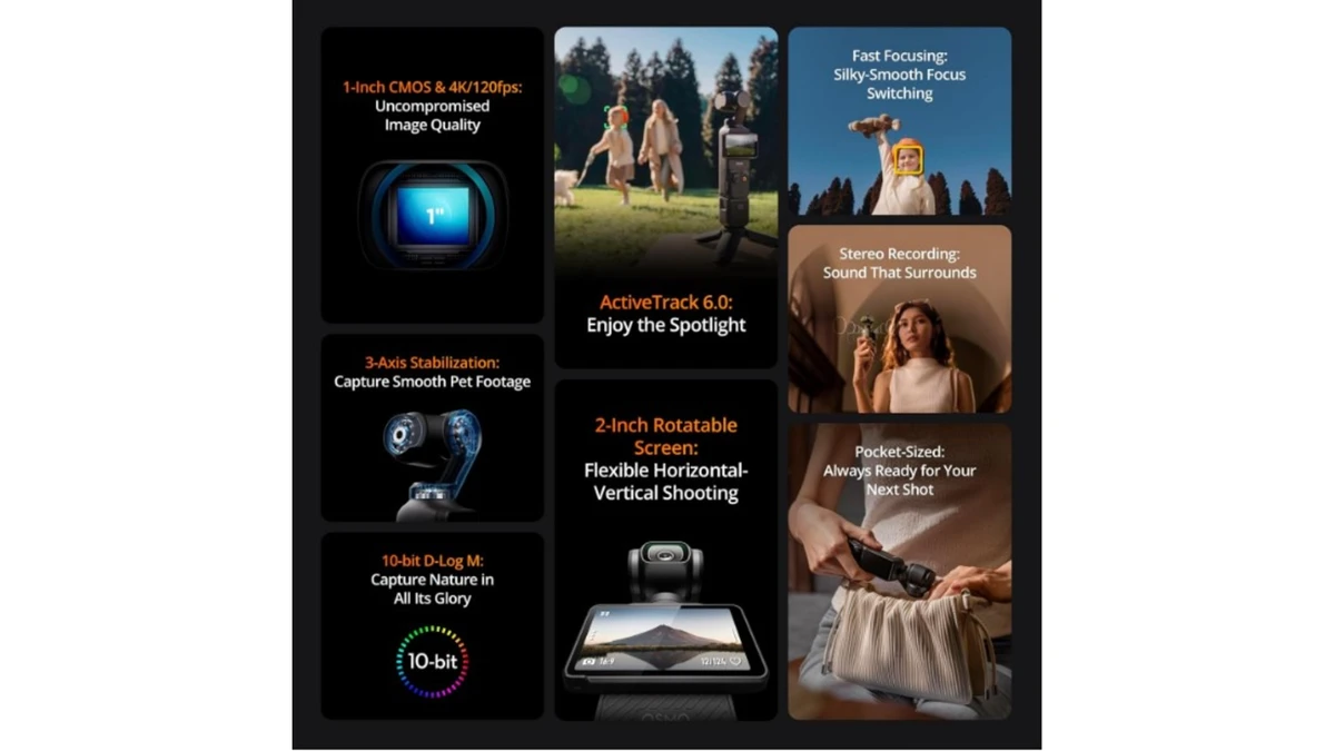 key features of dji osmo pocket 3